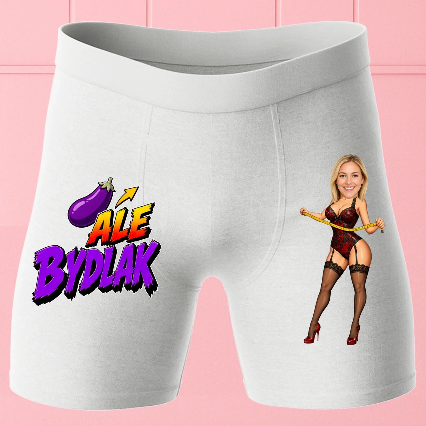 Bokserki Białe Customily