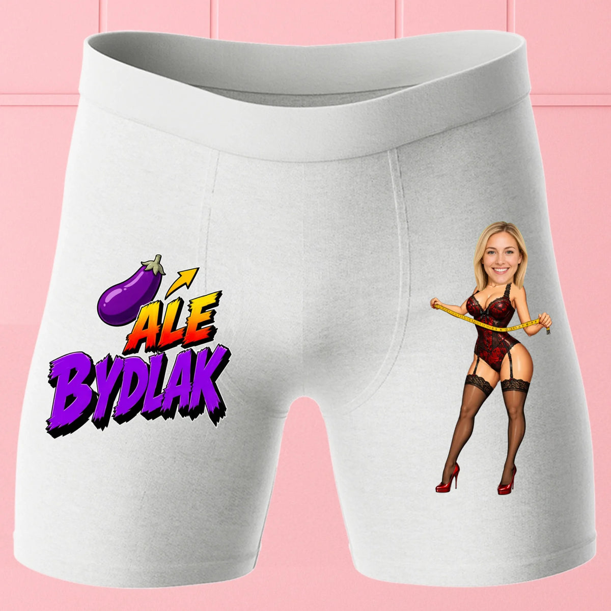 Bokserki Białe Customily