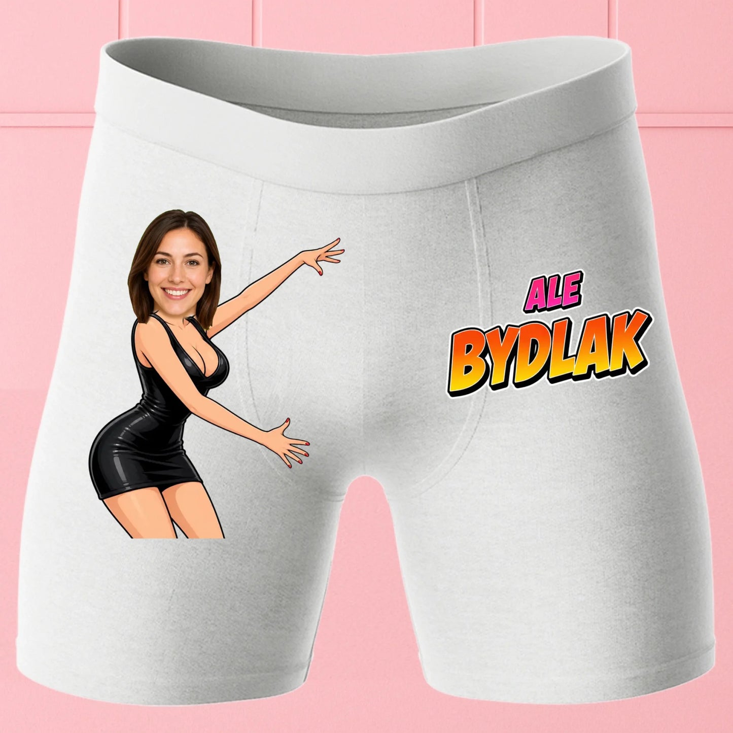 Bokserki Białe Customily