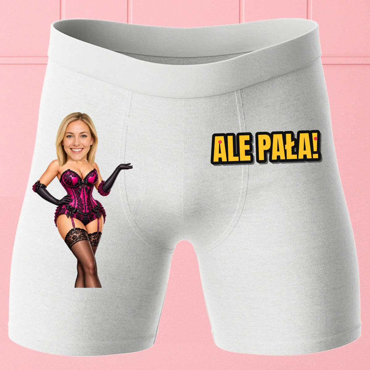 Bokserki Białe Customily