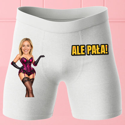 Bokserki Białe Customily