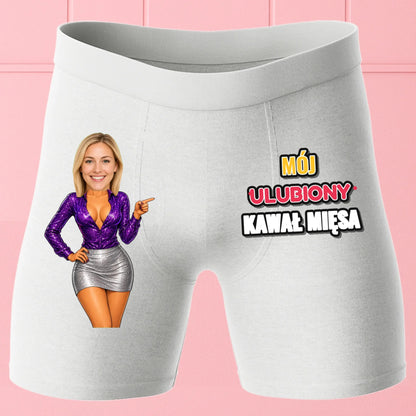Bokserki Białe Customily