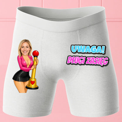 Bokserki Białe Customily