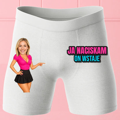 Bokserki Białe Customily