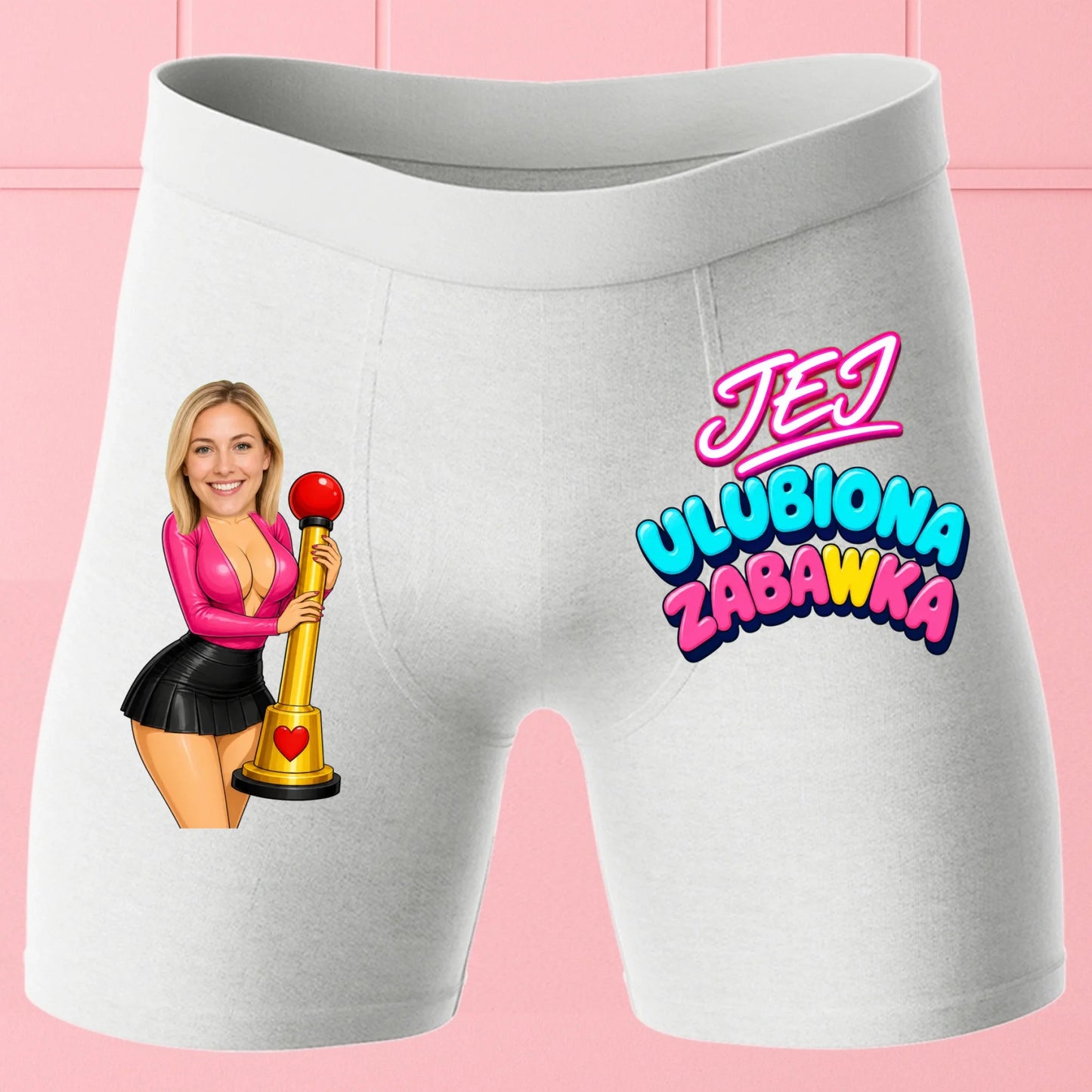 Bokserki Białe Customily