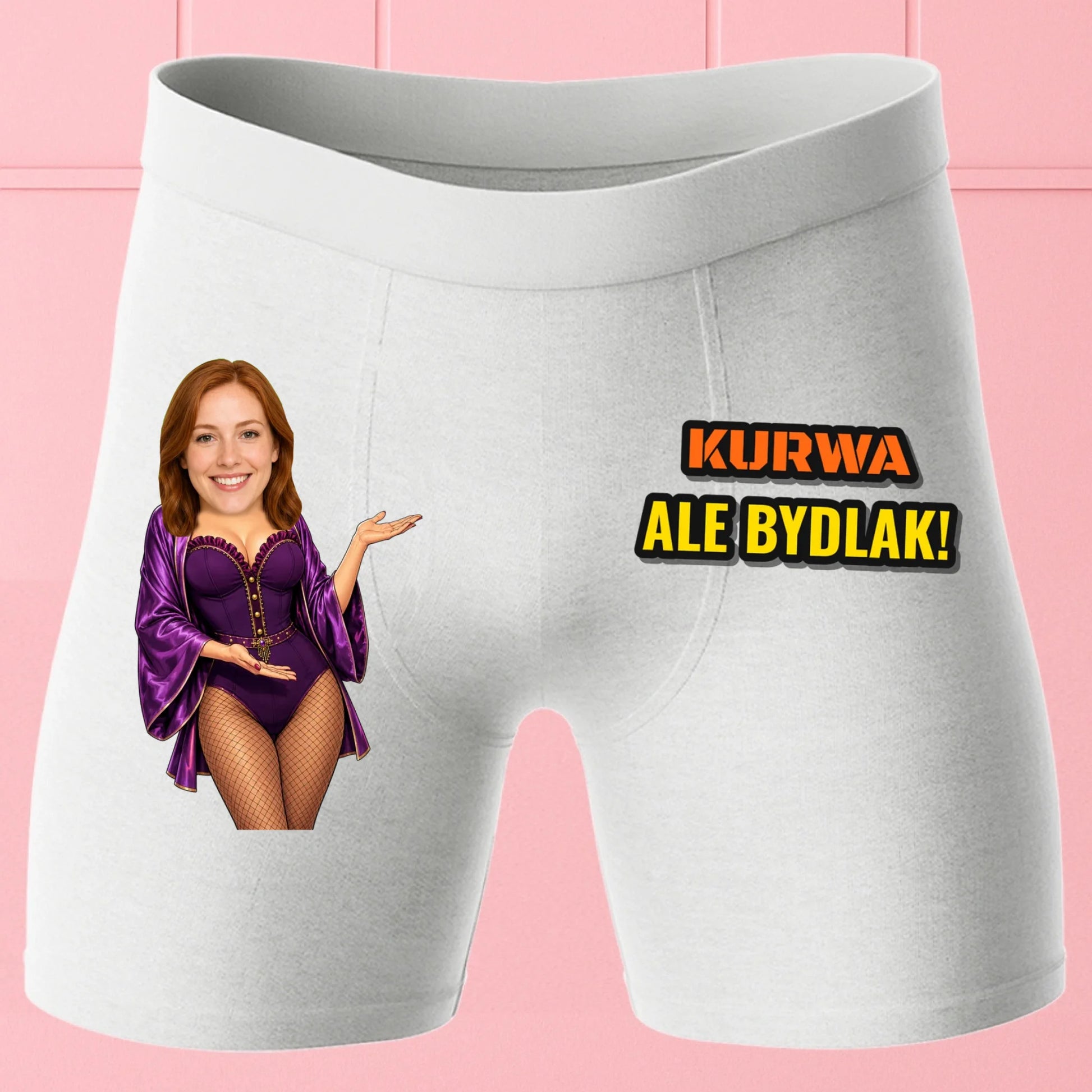 Bokserki Białe Customily