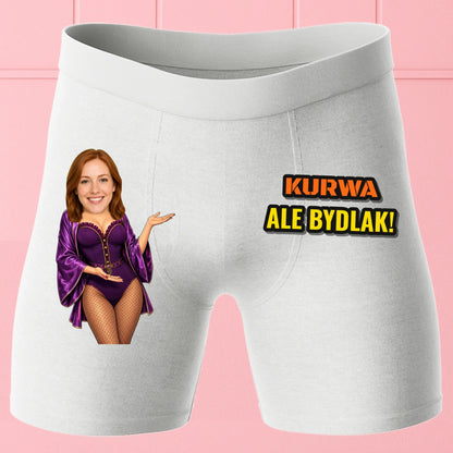 Bokserki Białe Customily