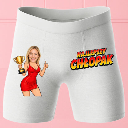 Bokserki Białe Customily