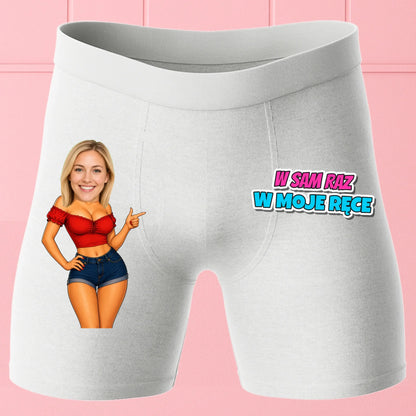 Bokserki Białe Customily