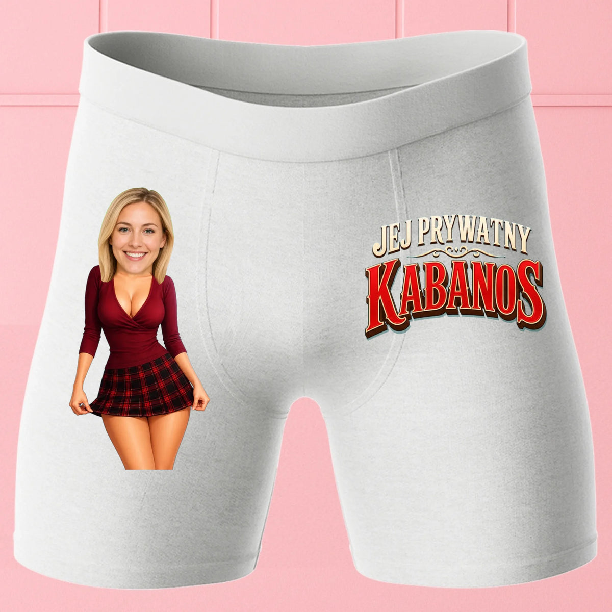 Bokserki Białe Customily