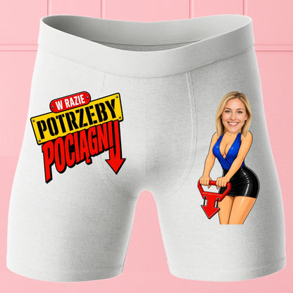 Bokserki Białe Customily