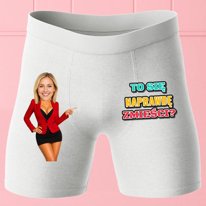 Bokserki Białe Customily