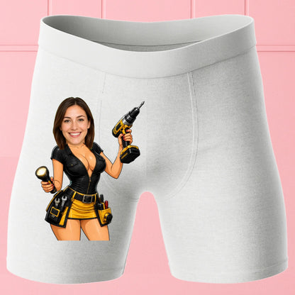 Bokserki Białe Customily
