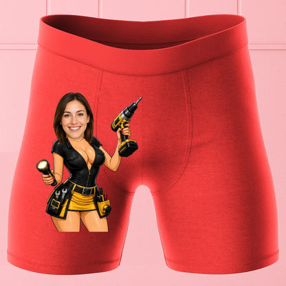 Bokserki Czerwone Customily