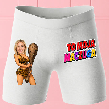 Bokserki Białe Customily