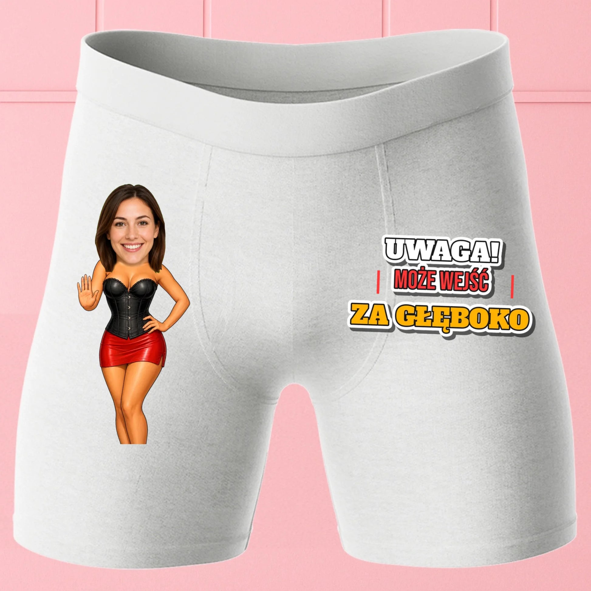 Bokserki Białe Customily