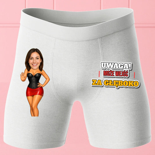 Bokserki Białe Customily