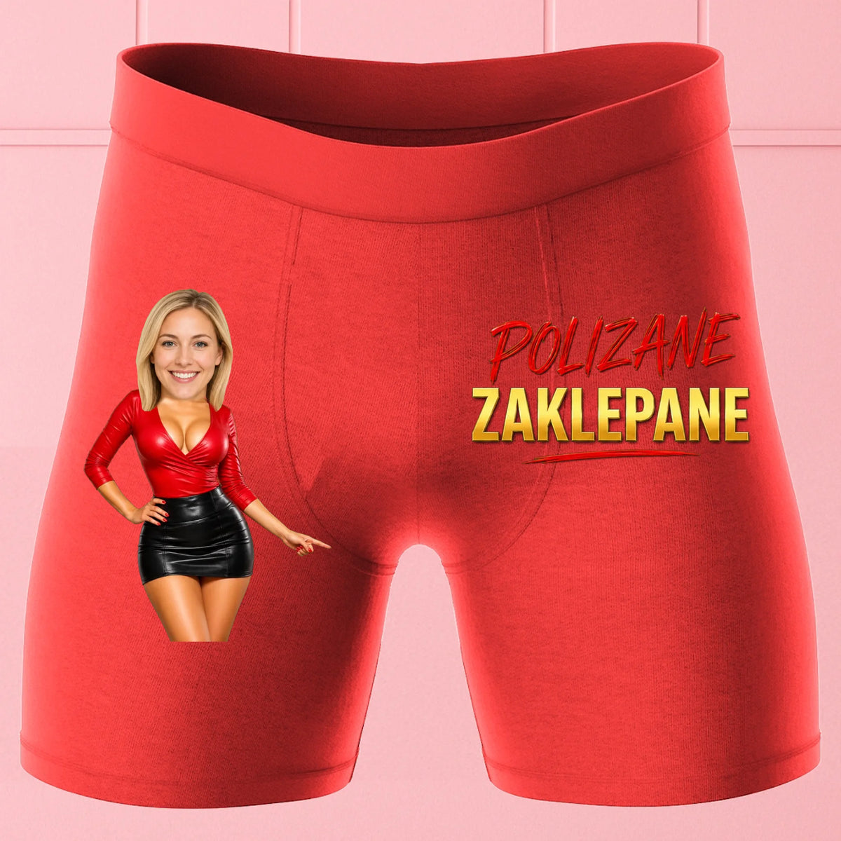 Bokserki Czerwone Customily