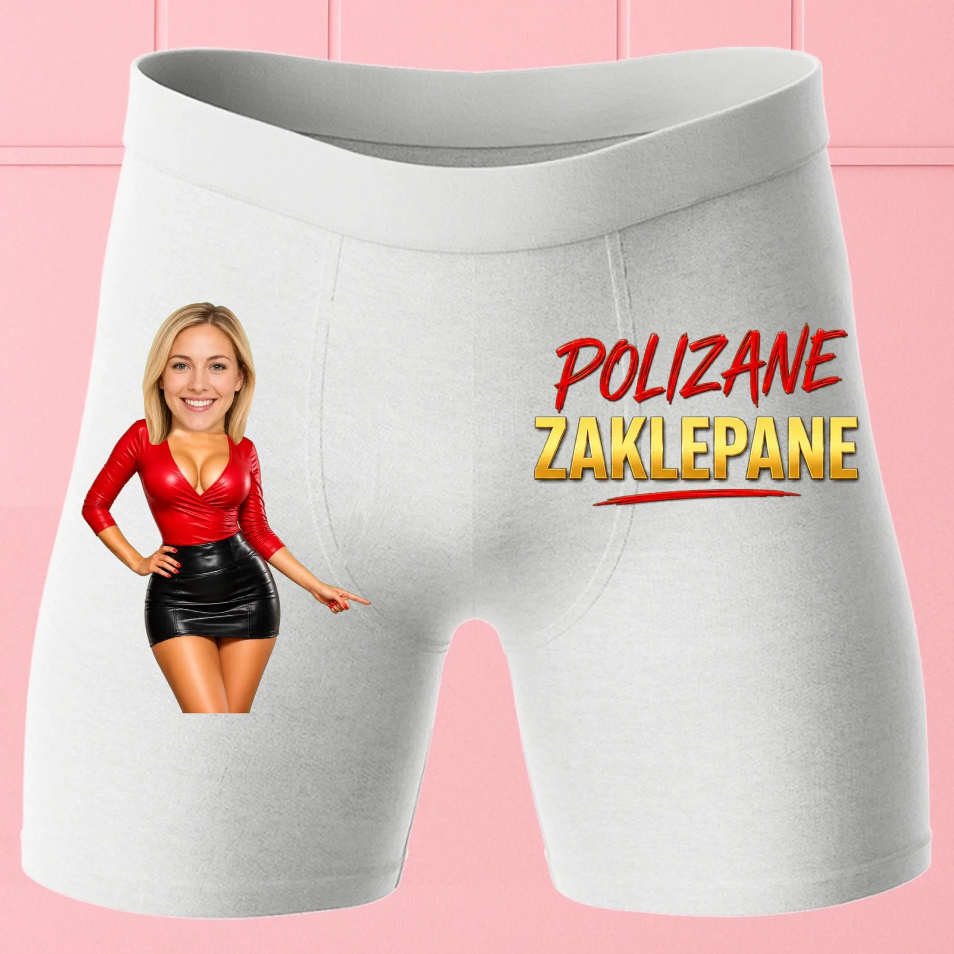 Bokserki Białe Customily