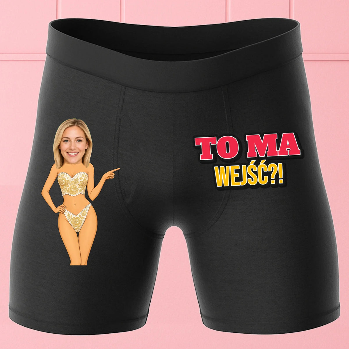 Bokserki Czarne Customily