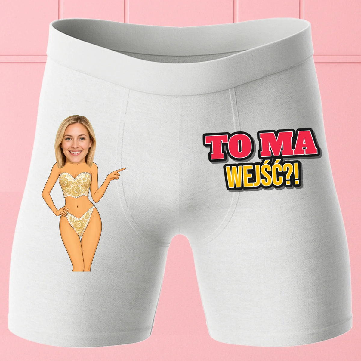 Bokserki Białe Customily