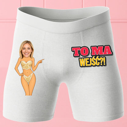 Bokserki Białe Customily