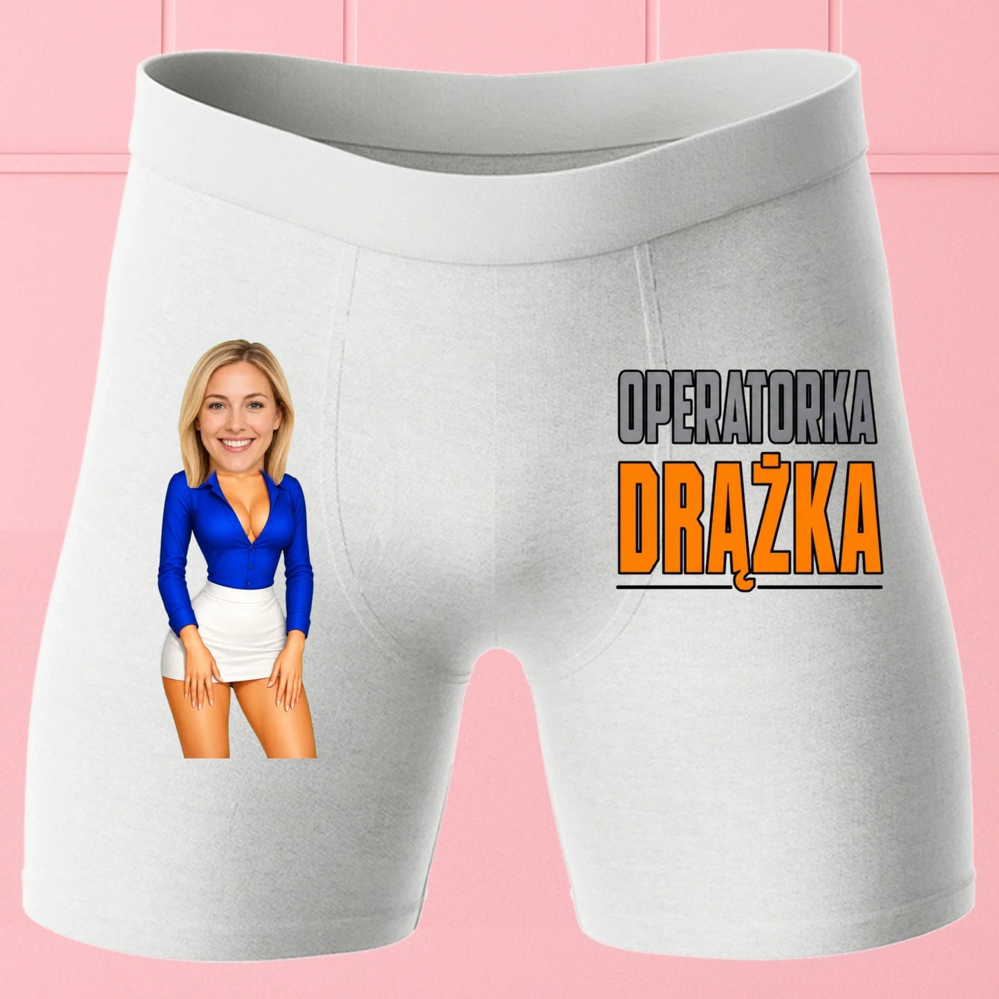 Bokserki Białe Customily