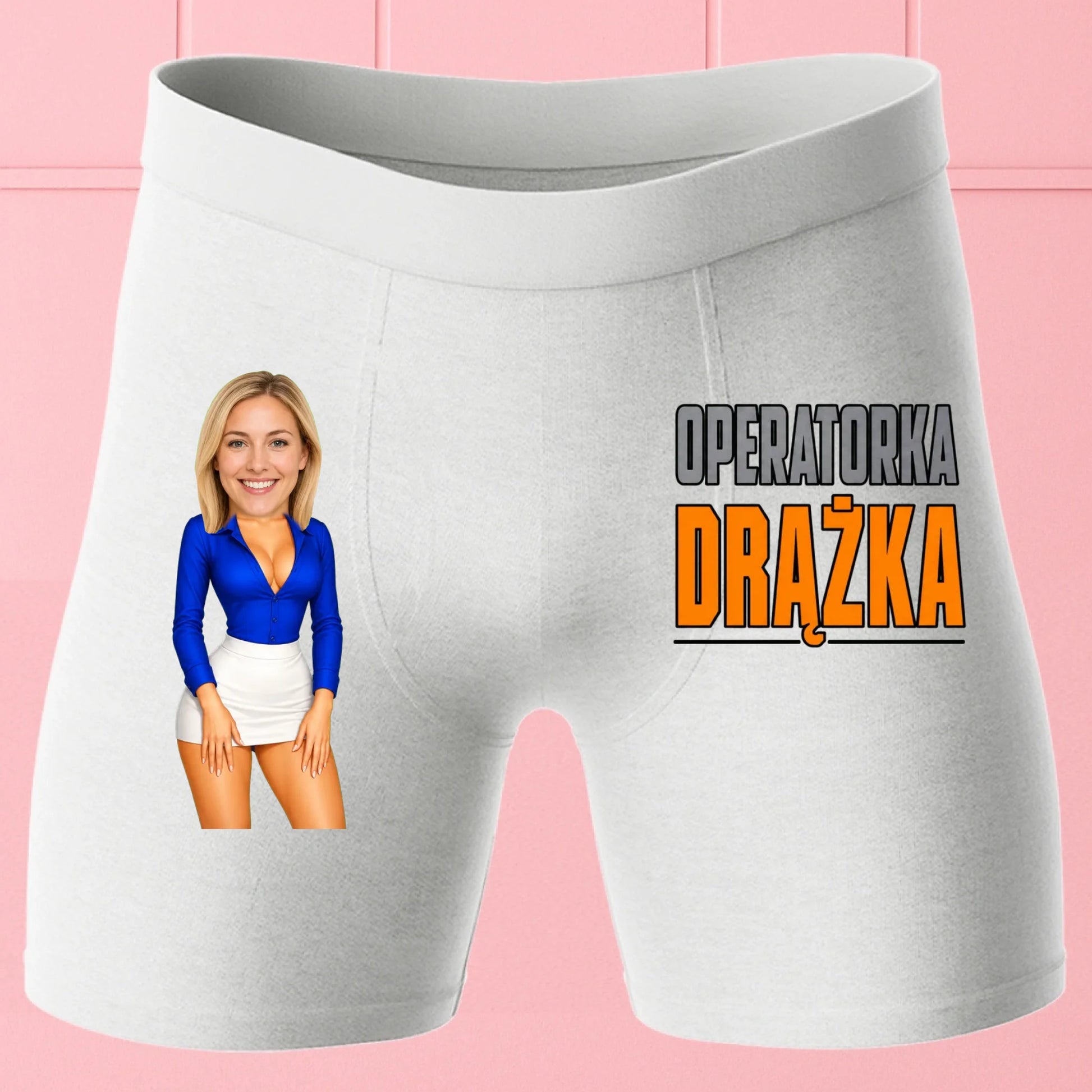 Bokserki Białe Customily