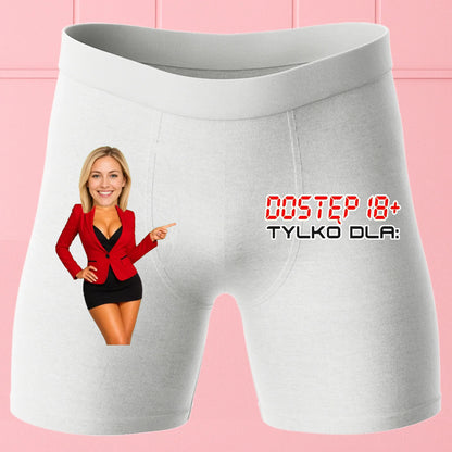Bokserki Białe Customily