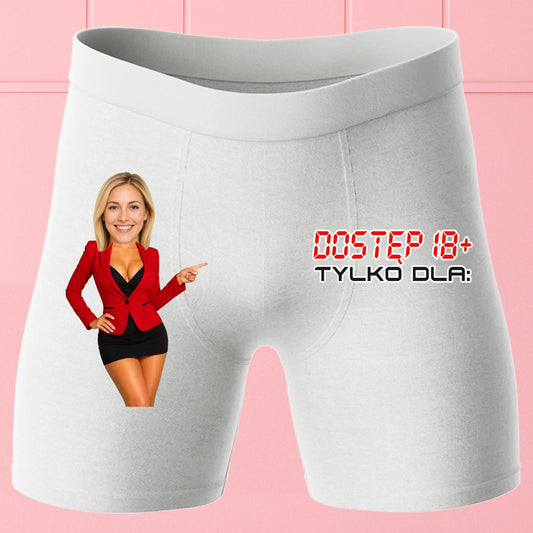 Bokserki Białe Customily