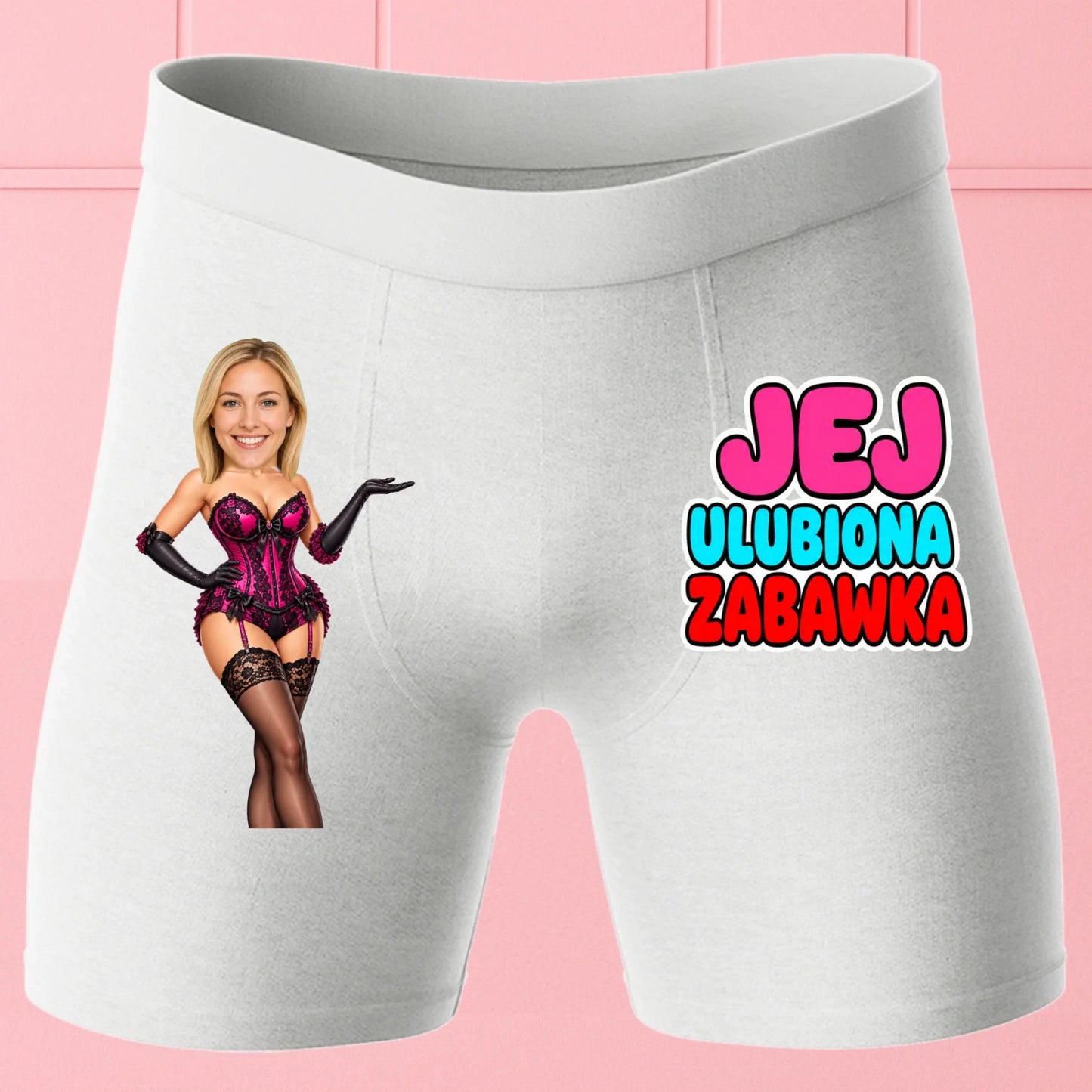 Bokserki Białe Customily