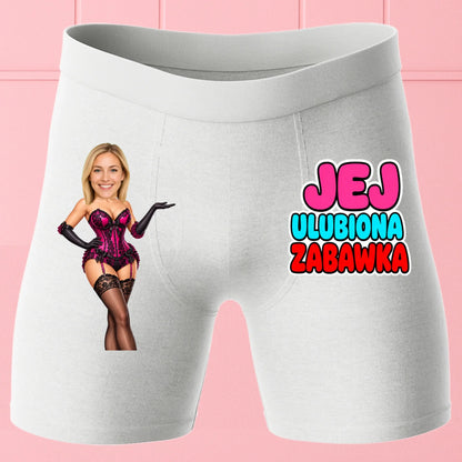Bokserki Białe Customily