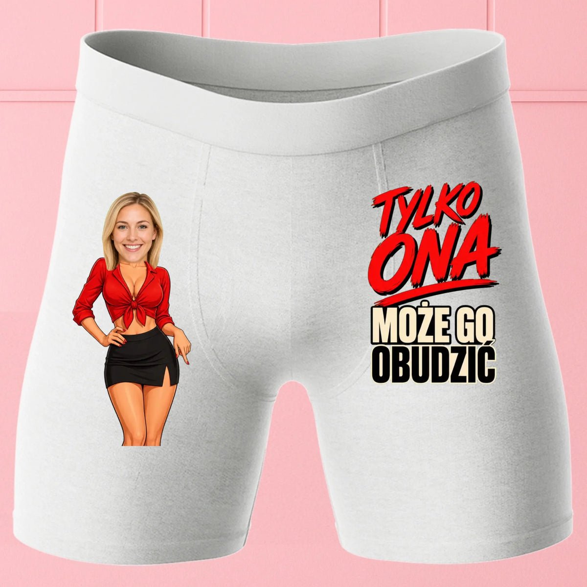 Bokserki Białe Customily