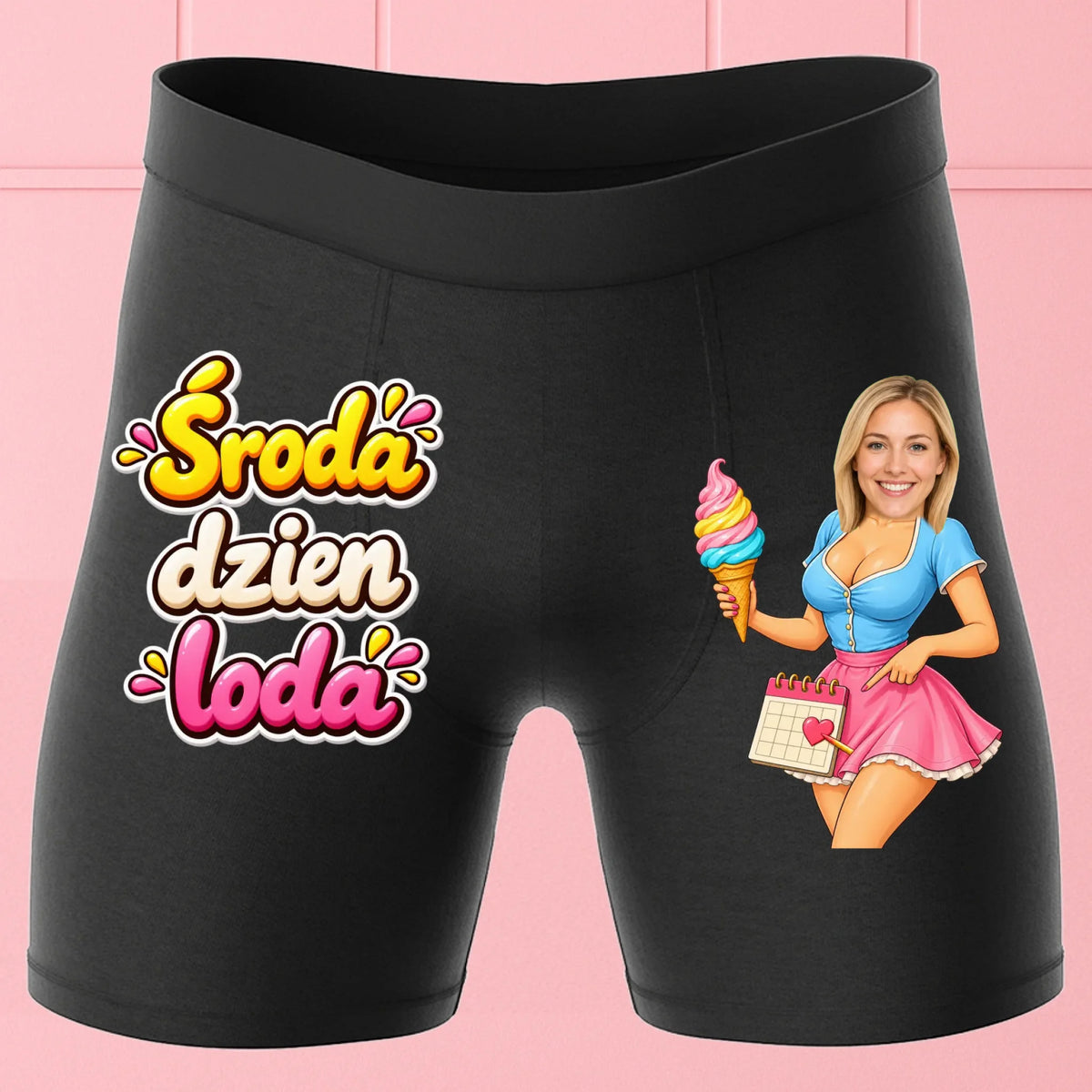 Bokserki Czarne Customily