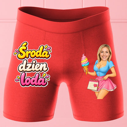Bokserki Czerwone Customily