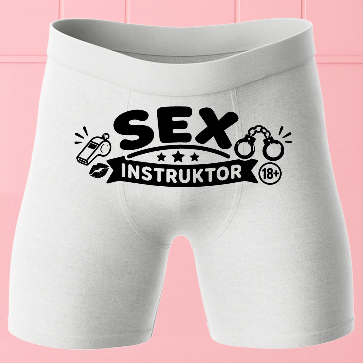 Bokserki Białe Customily