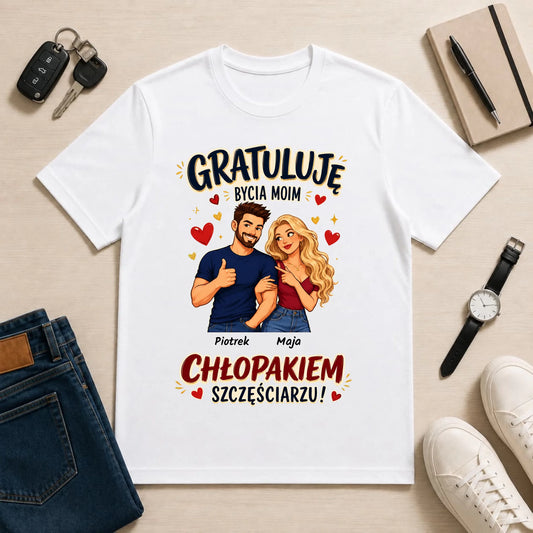 męska biała