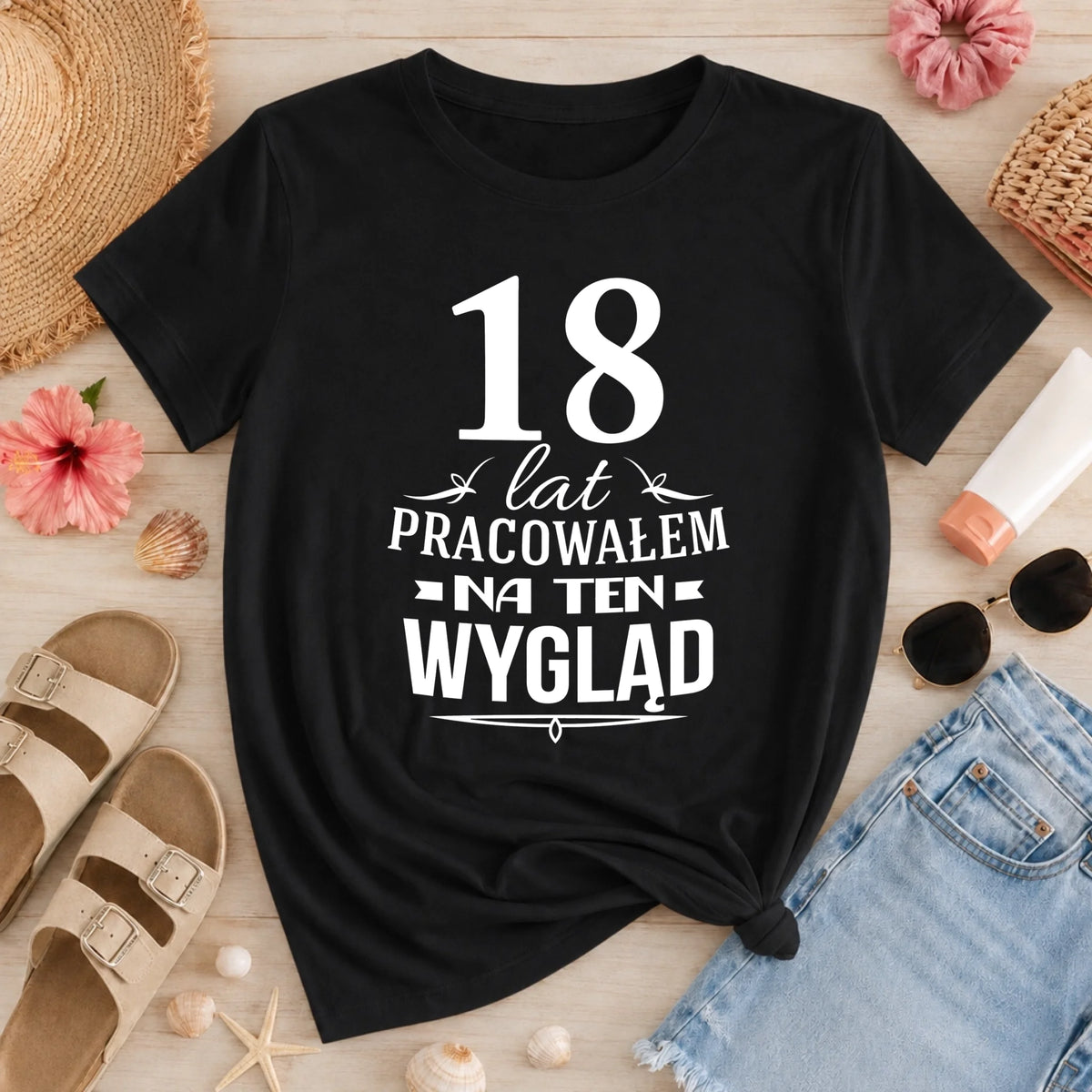damska wakacje czarna