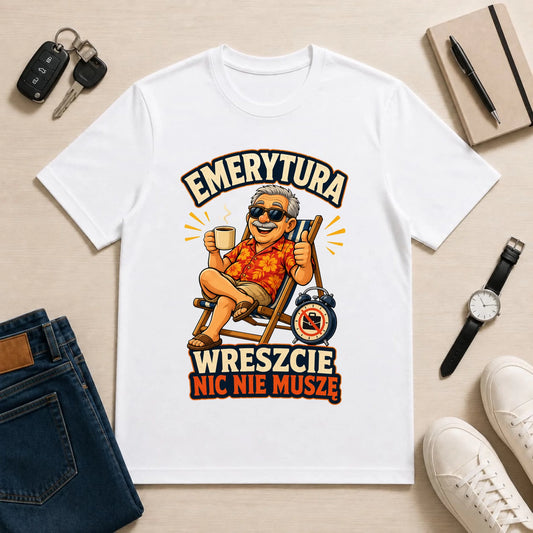 męska biała