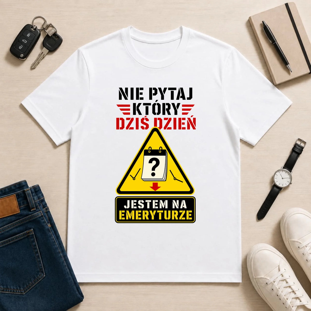 męska biała