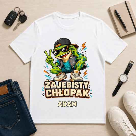 męska biała