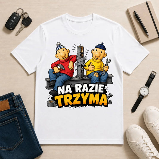 męska biała