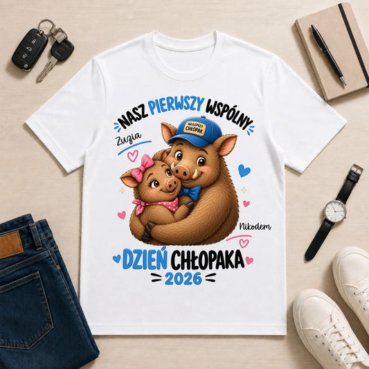męska biała