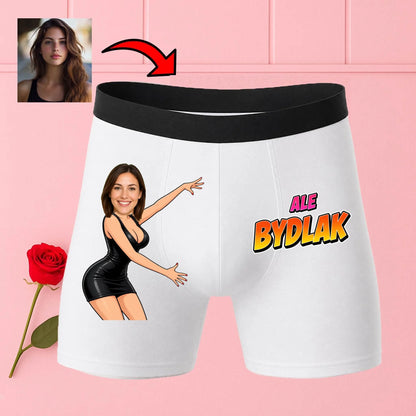 bokserki białe premium