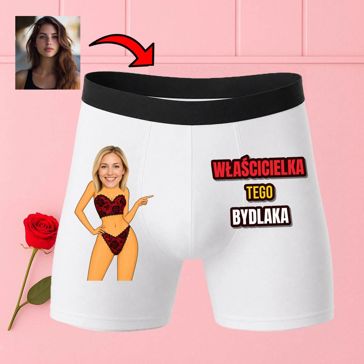 bokserki białe premium