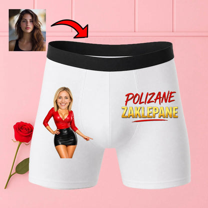 bokserki białe premium