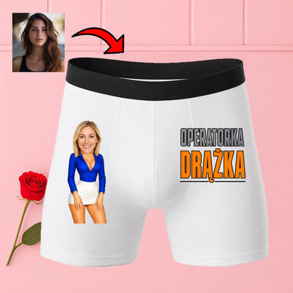 bokserki białe premium