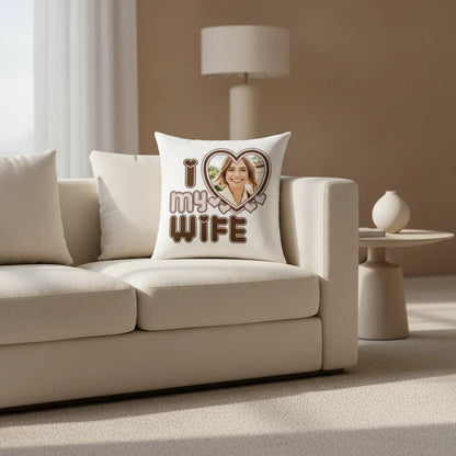Poduszka ze zdjęciem - I love my Wife