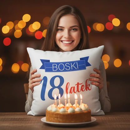 Poduszka na urodziny z liczbą - Boski Latek