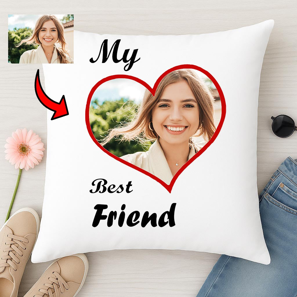 Poduszka z nadrukiem I Love my Bestfriend